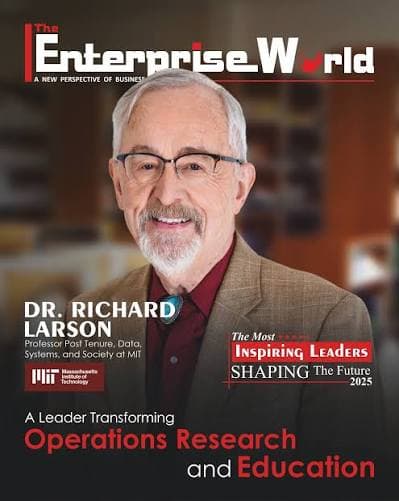 The Enterprise World cover featuring Dr. Richard Larson — Inspiring Leaders 2025